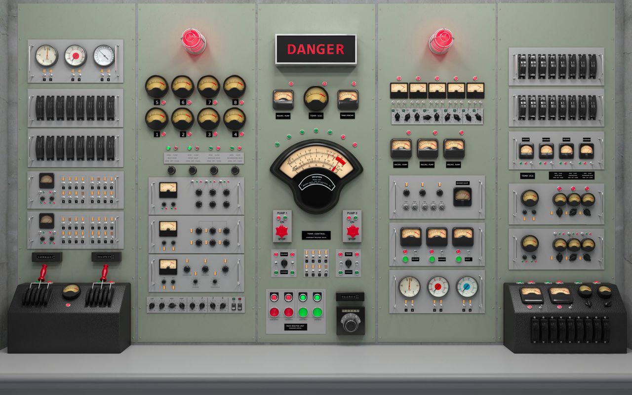 Photo of a control panel