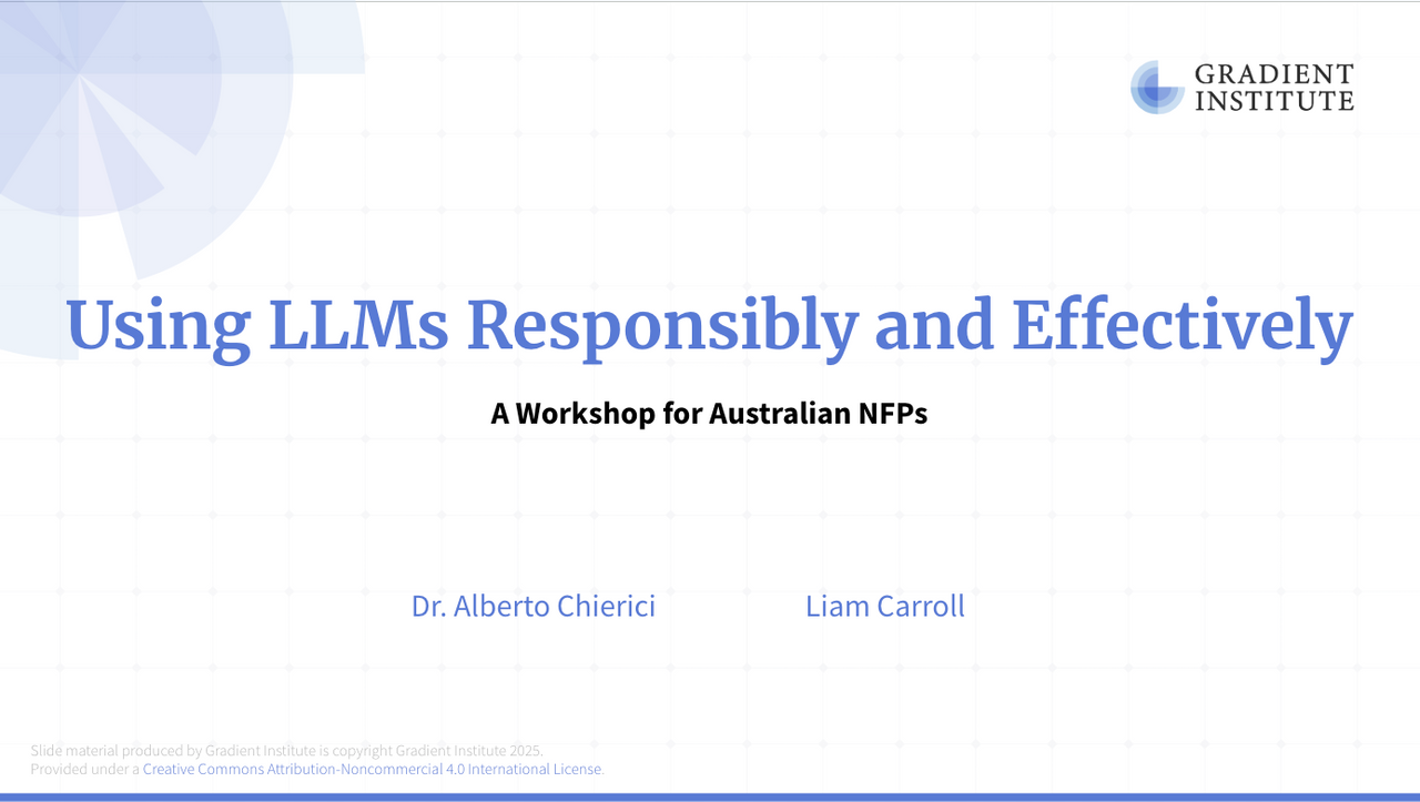 Screenshot of the webinar title slide