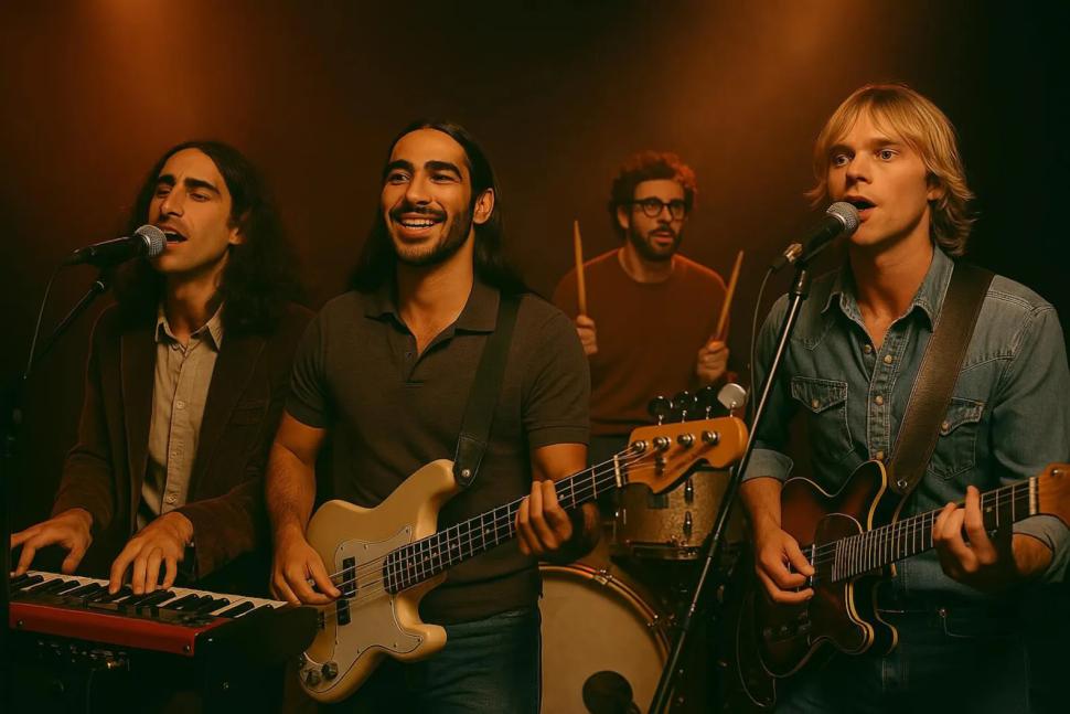 AI-generated image of the Velvet Sundown band